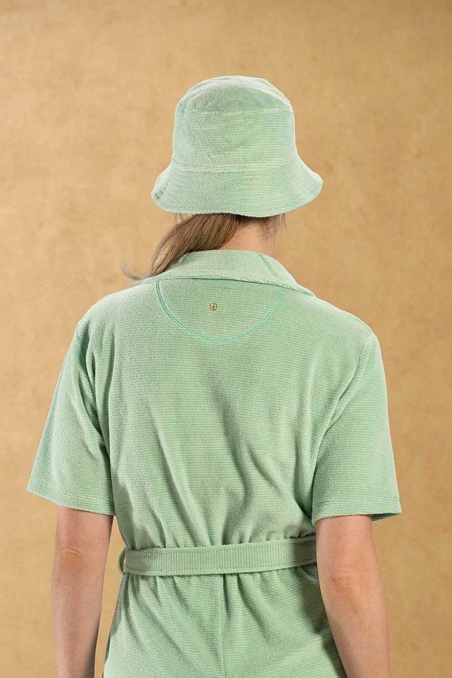 Pip Studio Chapeau De Soleil Petite Sumo Stripe Vert Nouveau Mode