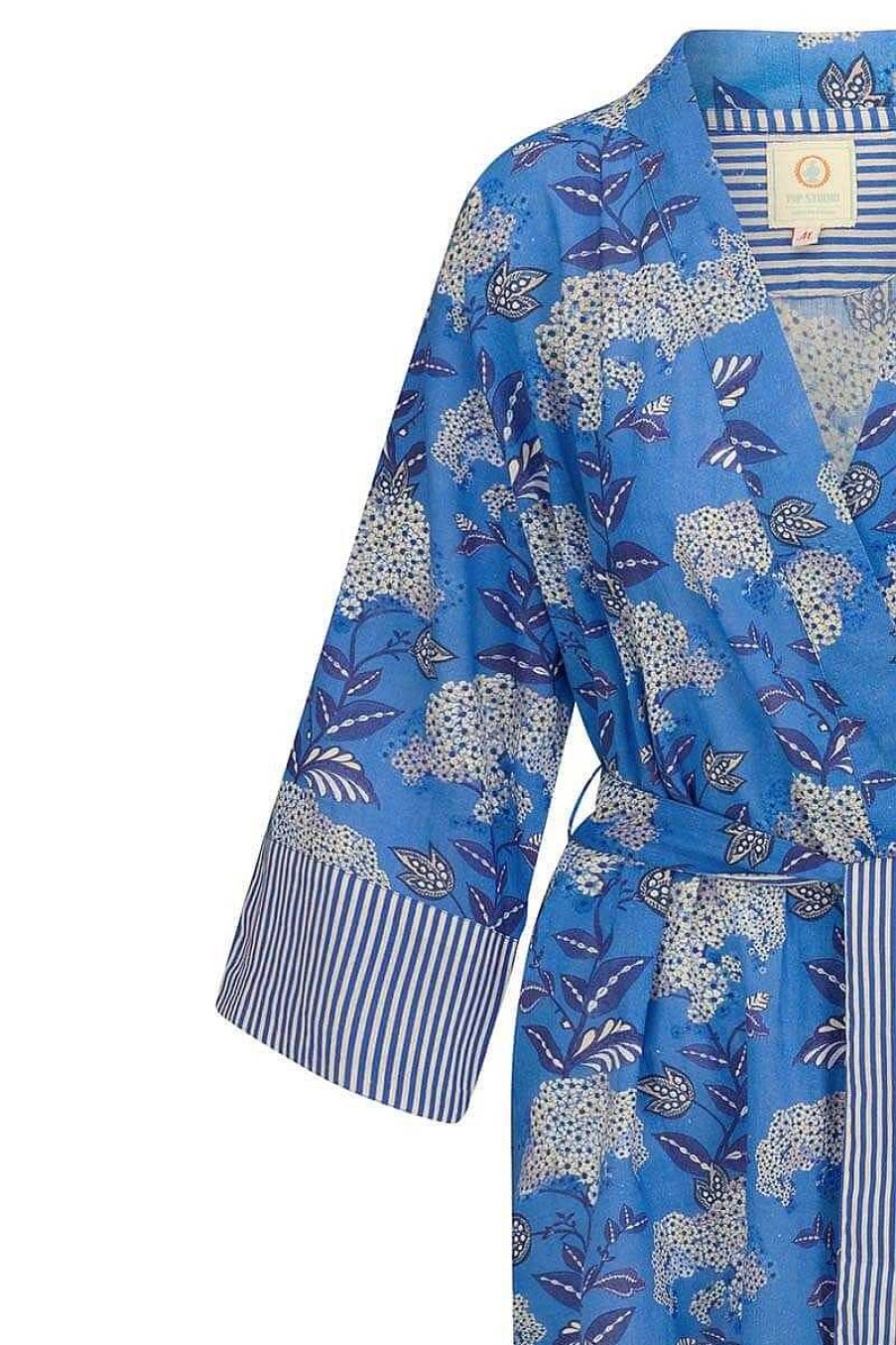 Pip Studio Kimono Flora Firenze En Coloris Bleu Cobalt Kimono'S