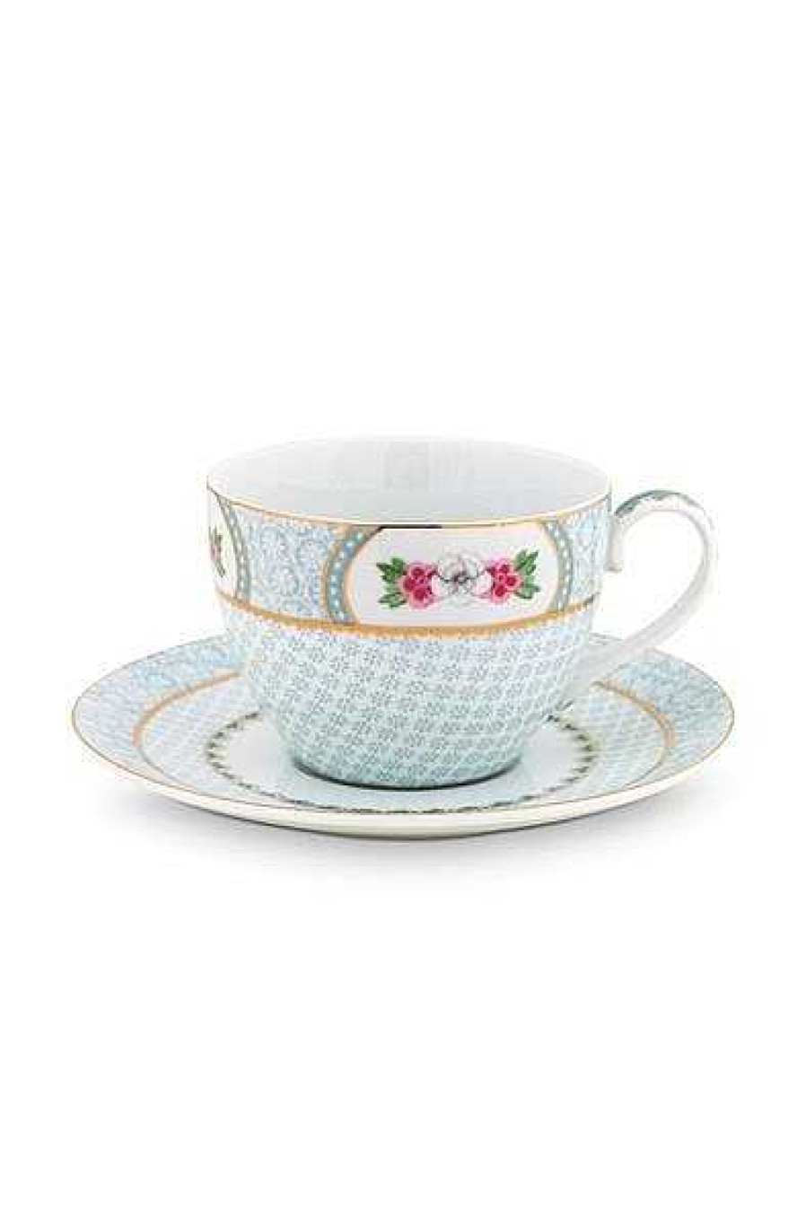 Pip Studio Tasse Et Soucoupe A Cappuccino Blushing Birds En Coloris Blanc Tous Collections