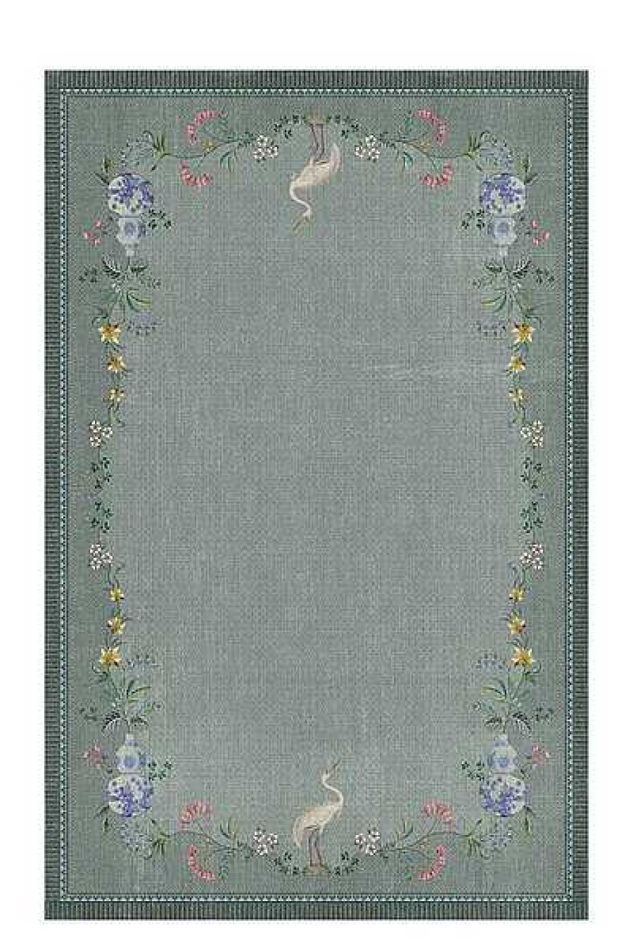 Pip Studio Tapis Jolie Par Pip Gris/Vert Tapis Rectangulaires