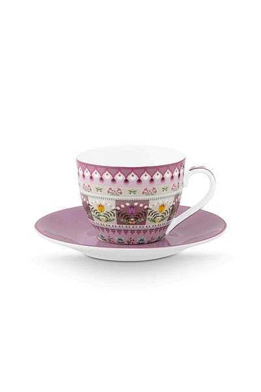 Pip Studio Lily & Lotus Tasse Et Soucoupe A Expresso Lilas Nouveau Art De La Table