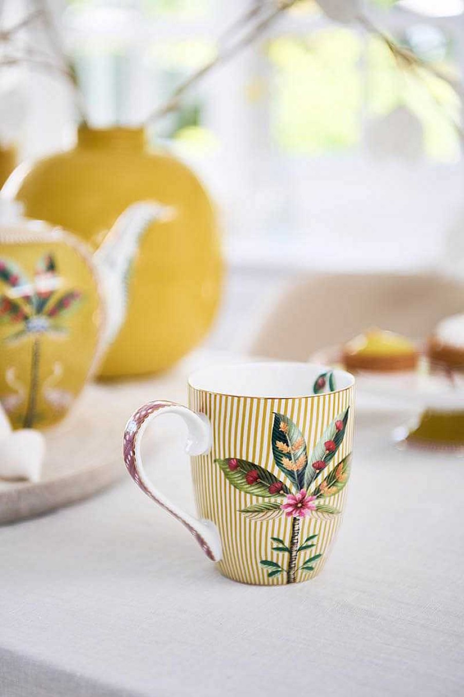 Pip Studio La Majorelle Lot De 2 Tasses A Cafe Xl Jaune Tous Collections