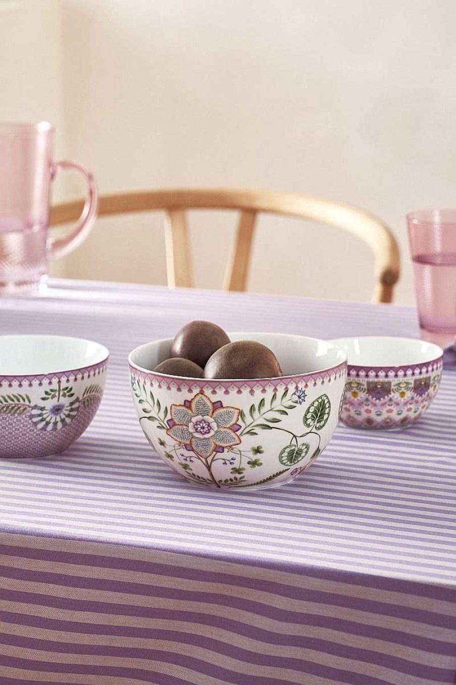 Pip Studio Lily & Lotus Bol Lilas 18Cm Nouveau Art De La Table