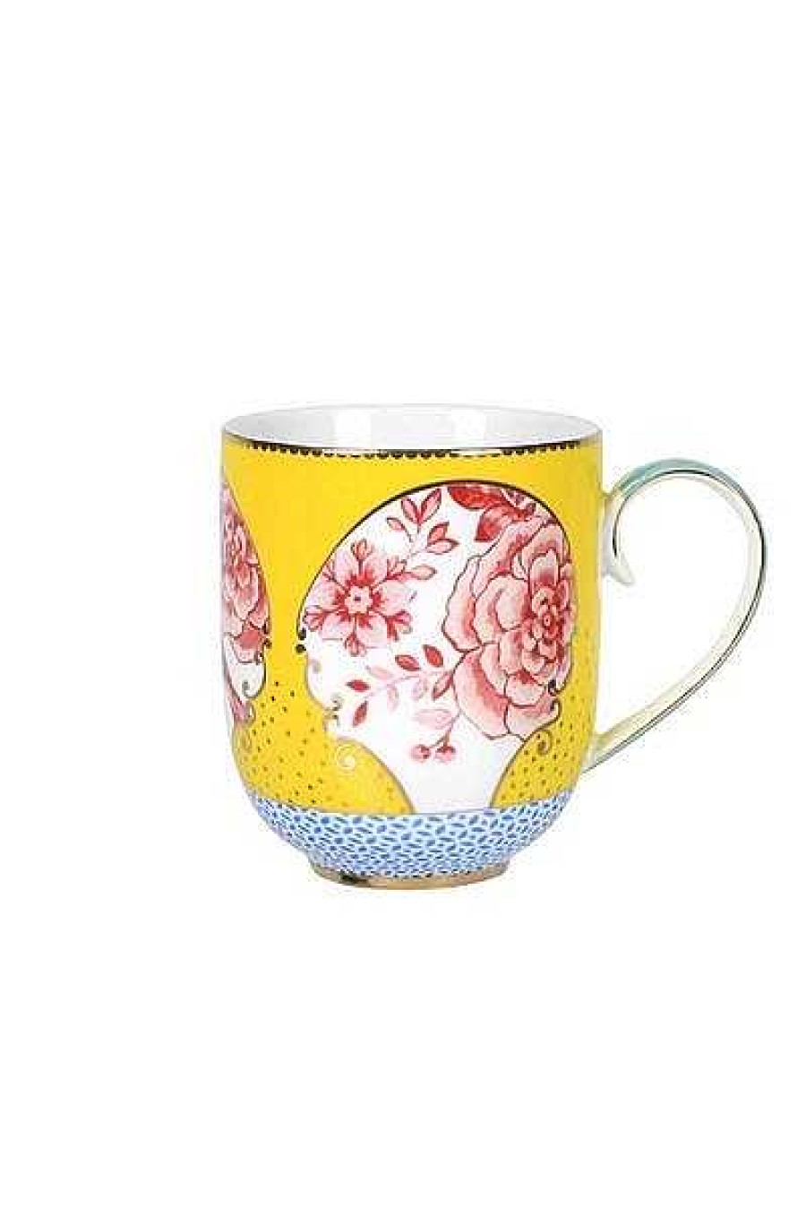 Pip Studio Royal Multi Grande Tasse Jaune Tous Collections