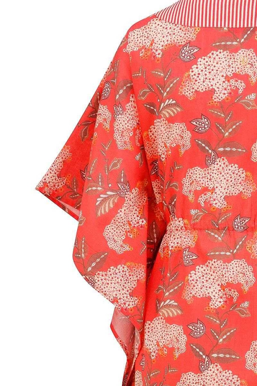 Pip Studio Tunique Flora Firenze En Coloris Corail Tenue De Plage