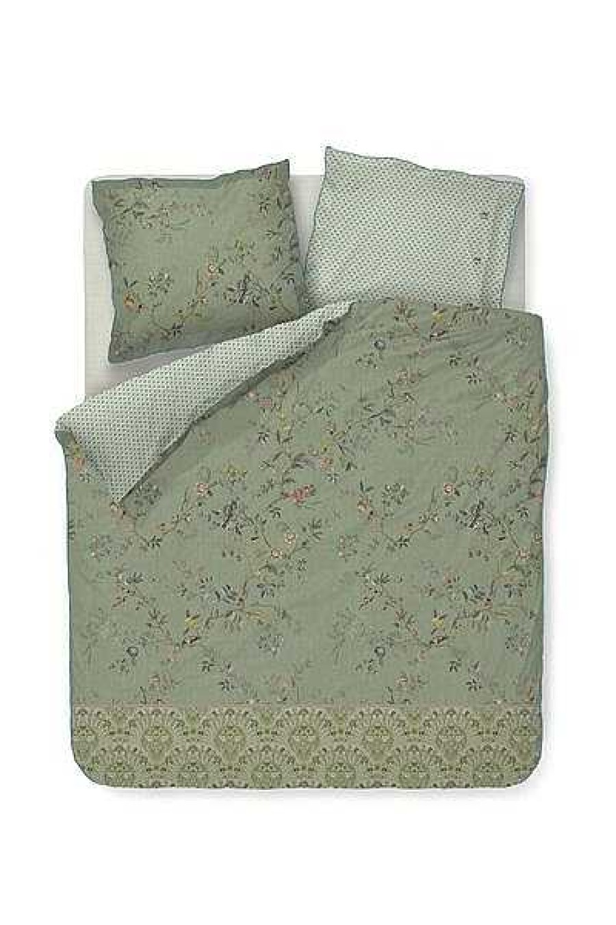 Pip Studio Housse De Couette Amor De Dios Vert Nouveau Linge De Lit