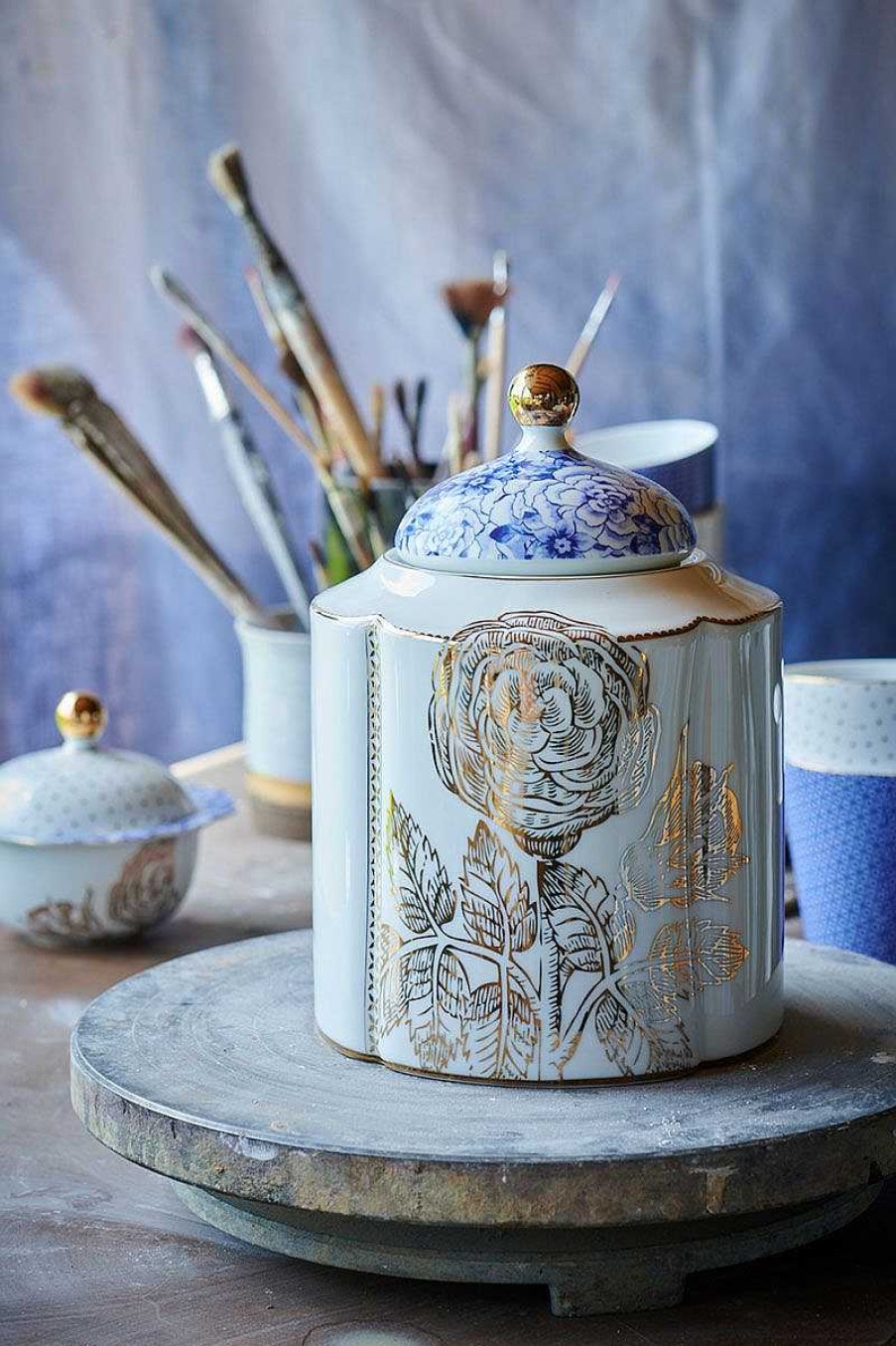 Pip Studio Pot De Stockage Royal White Tous Collections