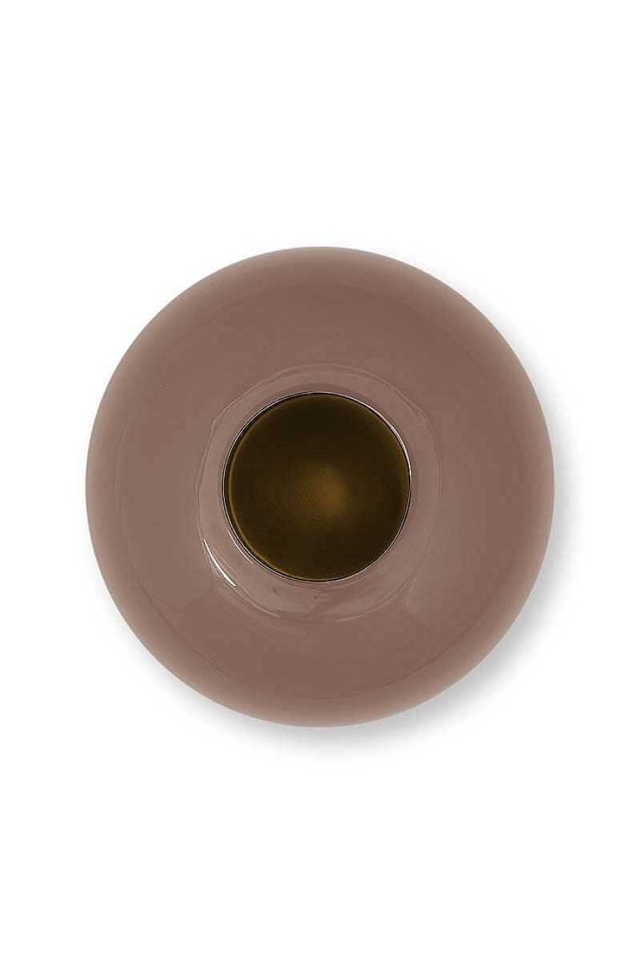 Pip Studio Vase En Metal En Coloris Marron Fonce 23 Cm Maison