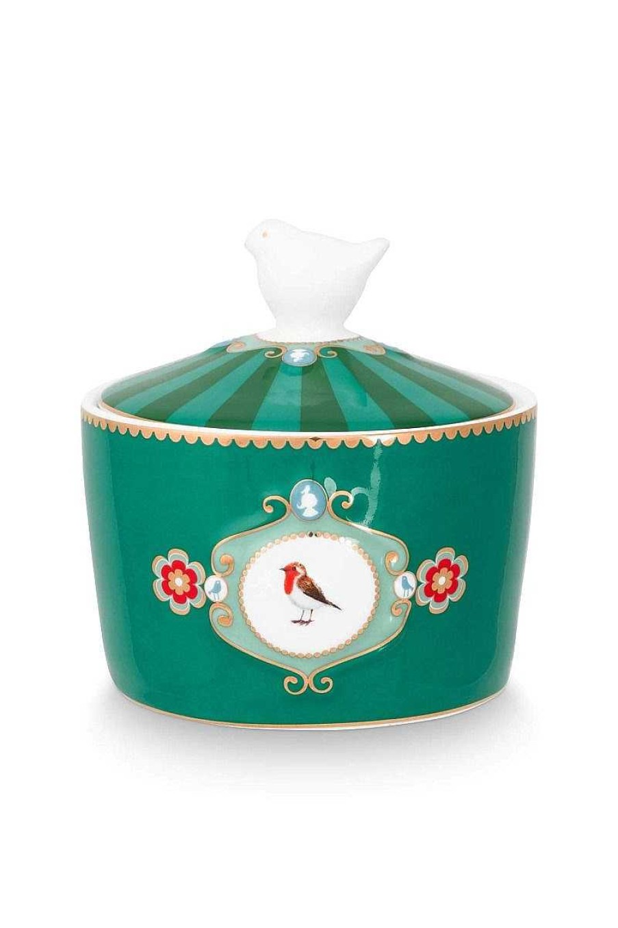 Pip Studio Love Birds Bol A Sucre Vert Nouveau Art De La Table