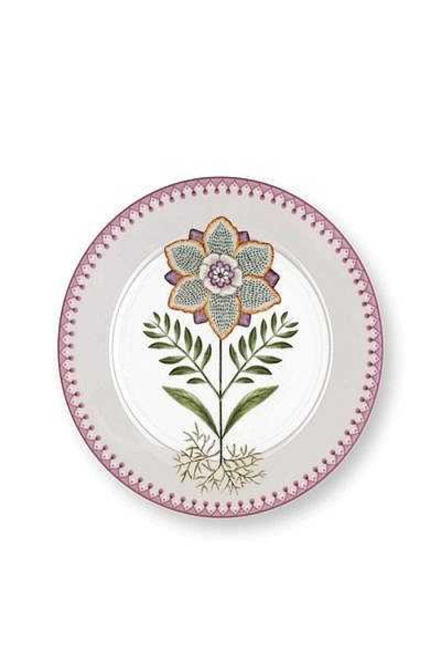 Pip Studio Lily & Lotus Assiette A Petit Dejeuner Lilas 21Cm Nouveau Art De La Table