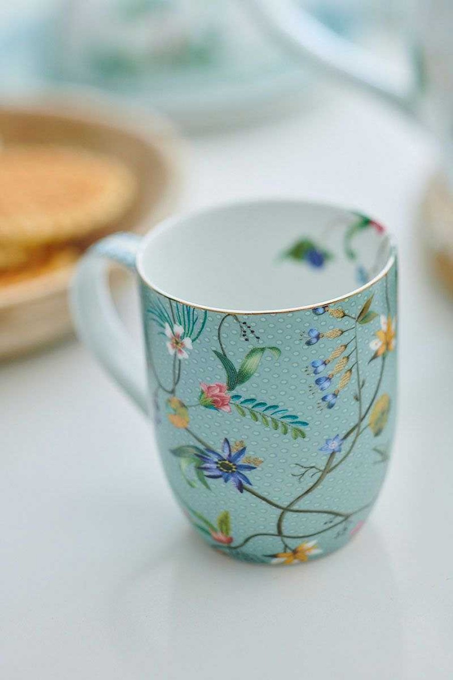 Pip Studio Tasse De Petite Taille A Fleurs Jolie En Coloris Bleu Tous Collections