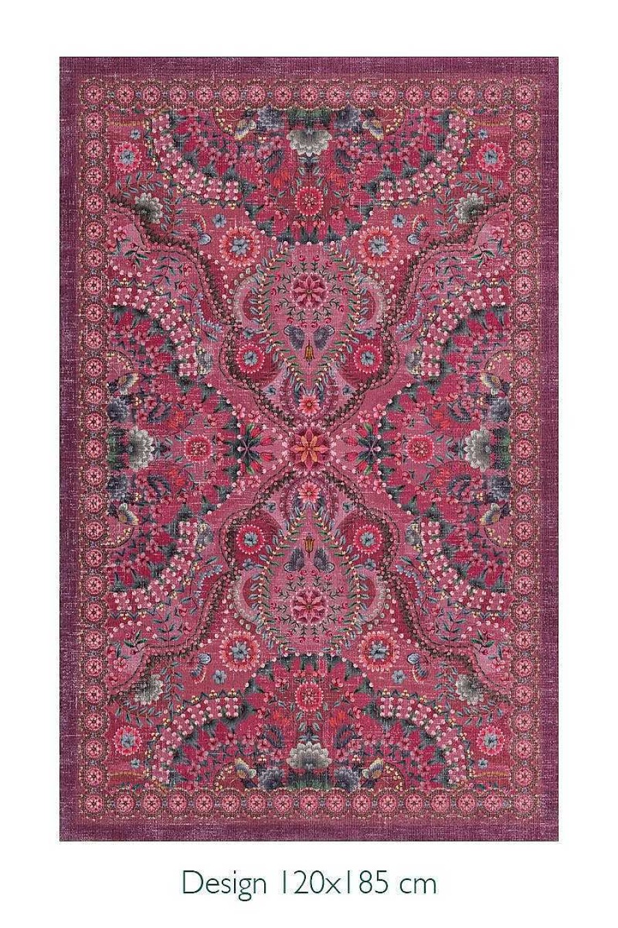 Pip Studio Tapis Moon Delight Par Pip Rose Fonce Tapis Rectangulaires