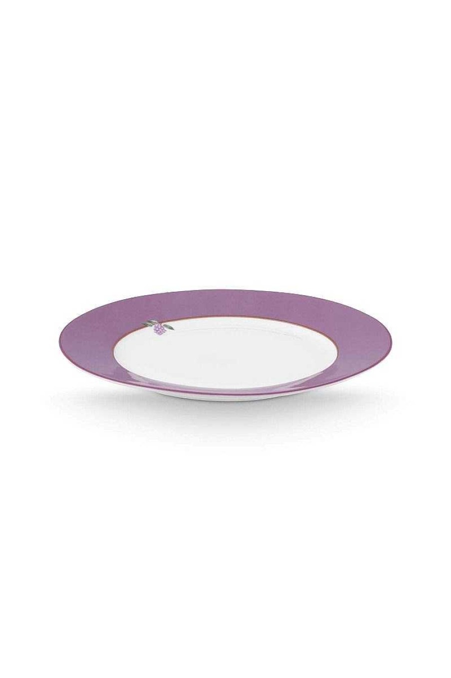 Pip Studio Lily & Lotus Assiette A Petit Dejeuner Lilas 23Cm Nouveau Art De La Table