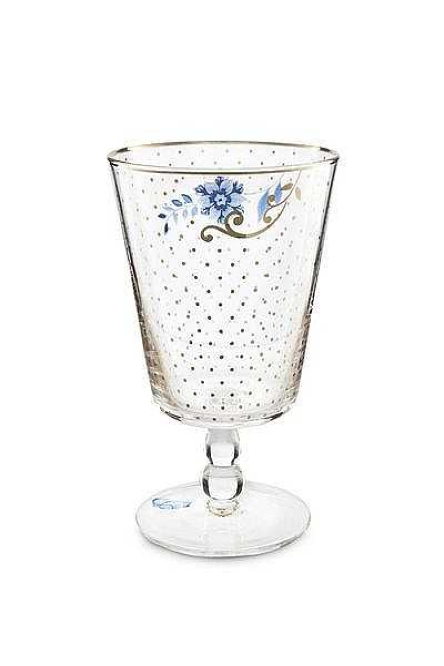 Pip Studio Verre A Eau Bas Royal Points Dores Tous Collections