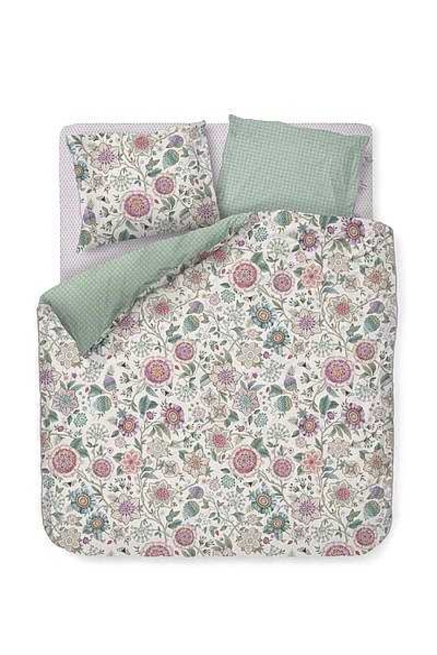 Pip Studio Housse De Couette Viva Las Flores Blanc Nouveau Linge De Lit