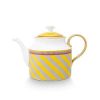 Pip Studio Pip Chique Stripes Theiere De Grande Taille Jaune Nouveau Art De La Table