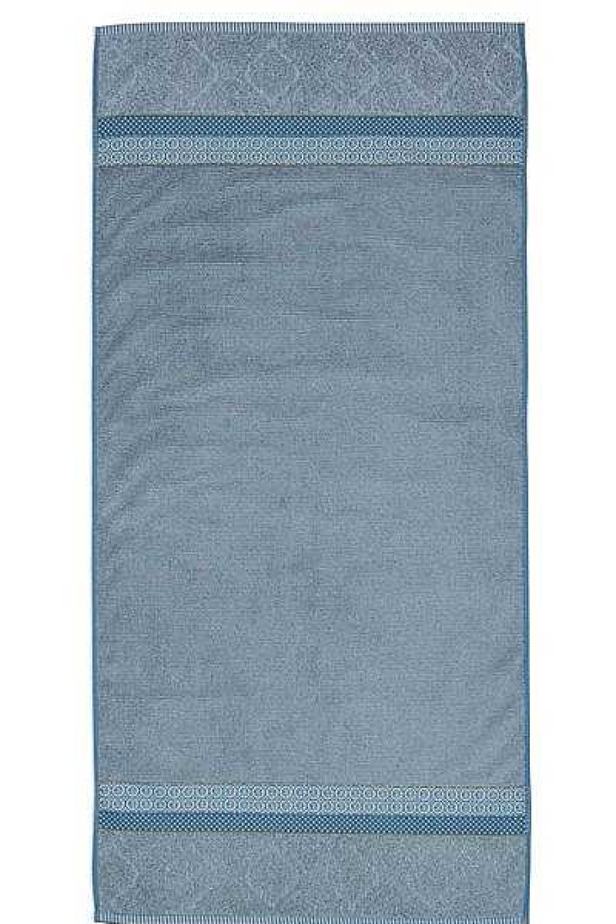 Pip Studio Grande Serviette De Bain Soft Zellige Bleu/Gris 70X140Cm Nouveau Linge De Bain