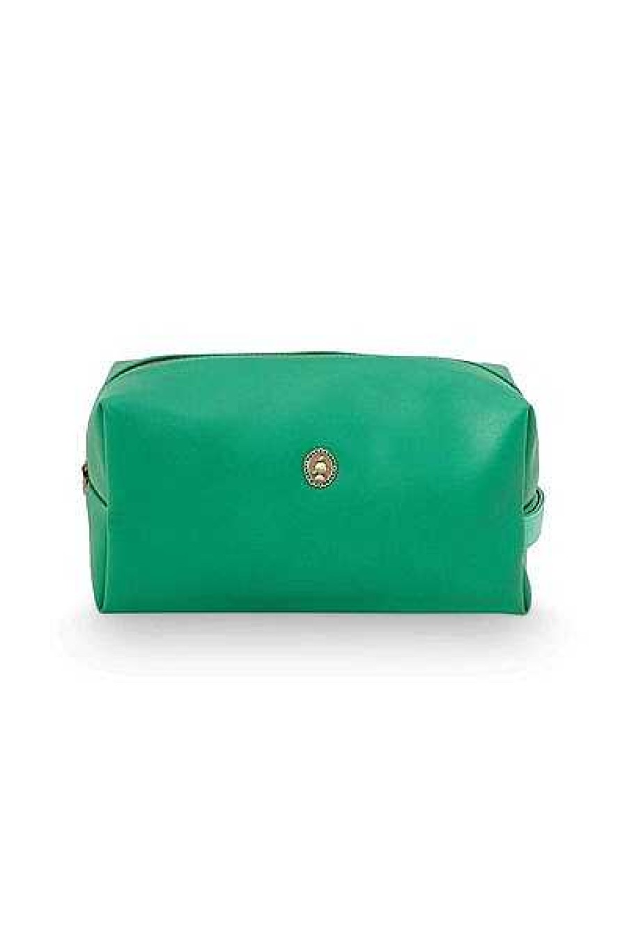 Pip Studio Pochette A Cosmetiques De Moyenne Taille Uni Vert Nouveau Linge De Bain