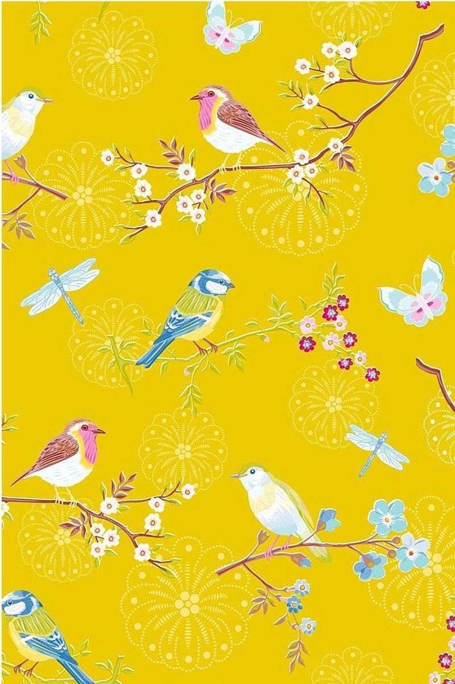 Pip Studio Papier Peint Mural Pip Studio Early Bird En Coloris Jaune Papier Peint Intisse