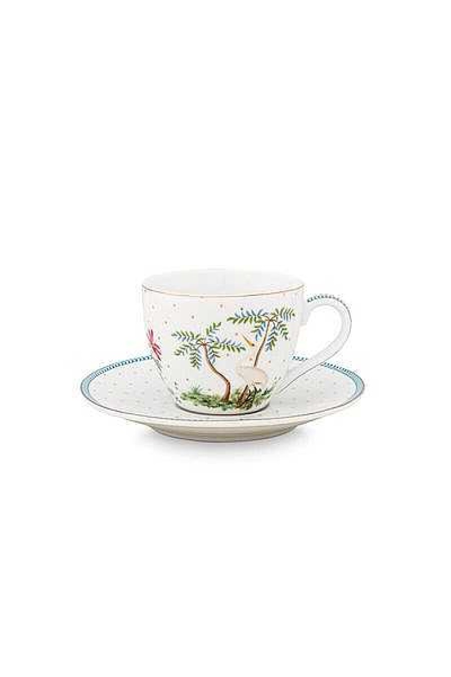 Pip Studio Tasse Et Soucoupe A Expresso A Pois Jolie En Coloris Dore Tous Collections