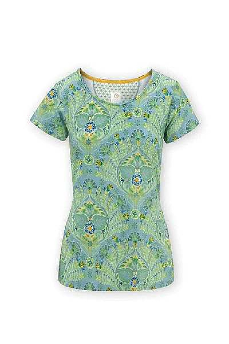 Pip Studio Top A Manches Courtes Alba Bleu Vert Nouveau Mode