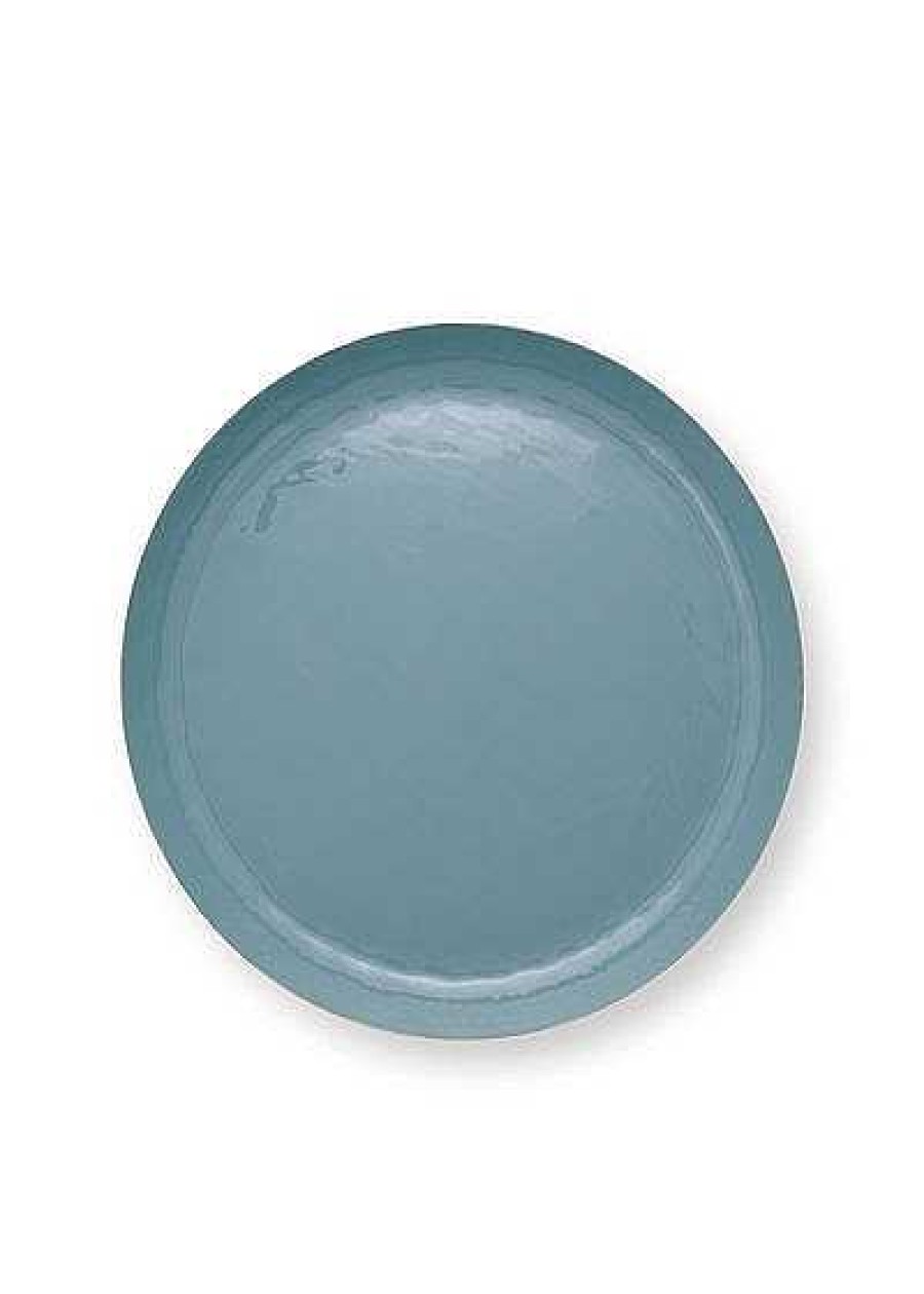 Pip Studio Plateau Emaille En Coloris Bleu Fonce 50 Cm Plats De Service