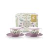 Pip Studio Lily & Lotus Lot De 2 Tasses Et Soucoupes A Cappuccino Lilas Nouveau Art De La Table