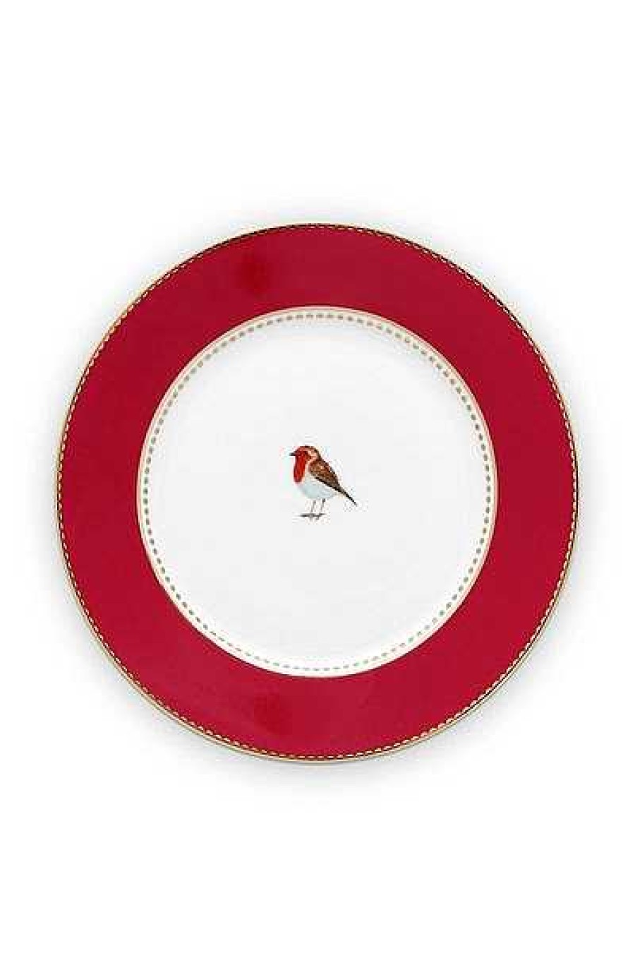 Pip Studio Assiette A Dessert Love Birds En Coloris Rouge 17 Cm Tous Collections