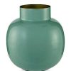 Pip Studio Vase Rond En Metal En Coloris Vert 25 Cm Maison