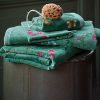 Pip Studio Lot De 3 Gants De Toilette Les Fleurs Vert 16X22 Cm Gants De Toilette