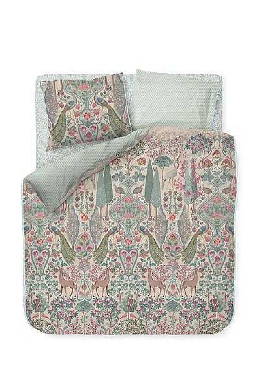 Pip Studio Housse De Couette Pavoni En Coloris Blanc Casse Linge De Lit