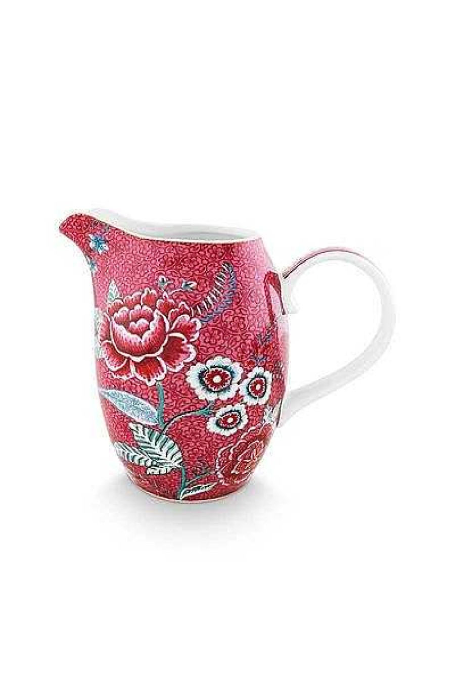 Pip Studio Flower Festival Jug Large Dark Pink Tous Collections