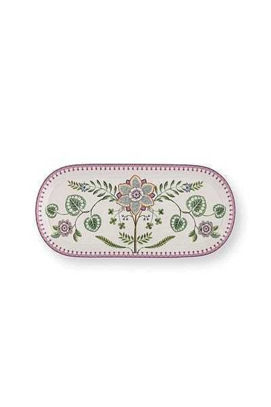 Pip Studio Lily & Lotus Plateau A Gateaux Rectangulaire Lilas Nouveau Art De La Table