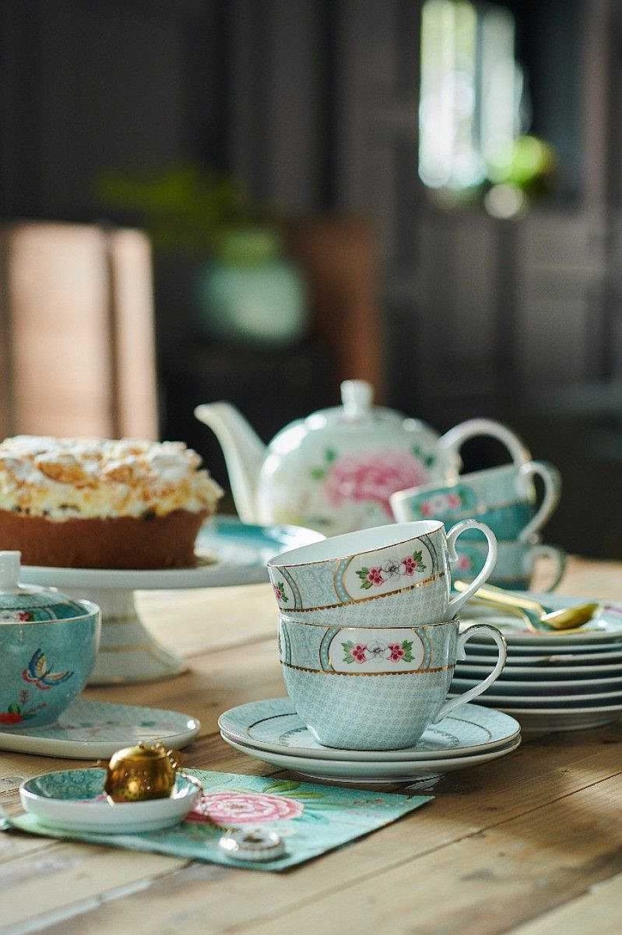 Pip Studio Tasse Et Soucoupe A Cappuccino Blushing Birds En Coloris Blanc Tous Collections