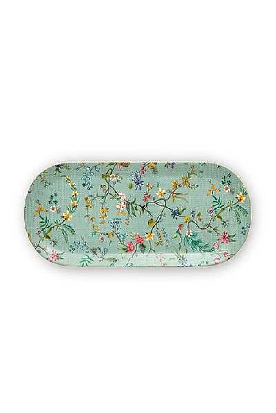 Pip Studio Plateau A Gateaux Rectangulaire A Fleurs Jolie En Coloris Bleu Tous Collections