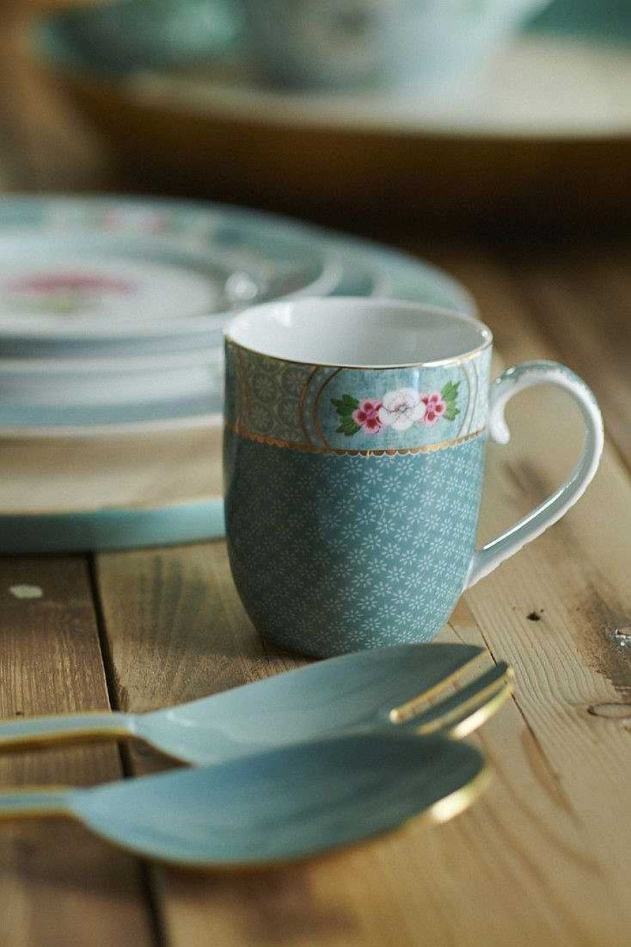 Pip Studio Lot De 2 Tasses De Petits Taille Blushing Birds En Coloris Bleu Tous Collections