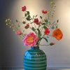 Pip Studio Vase En Metal Stripes Vert 32Cm Nouveau Maison