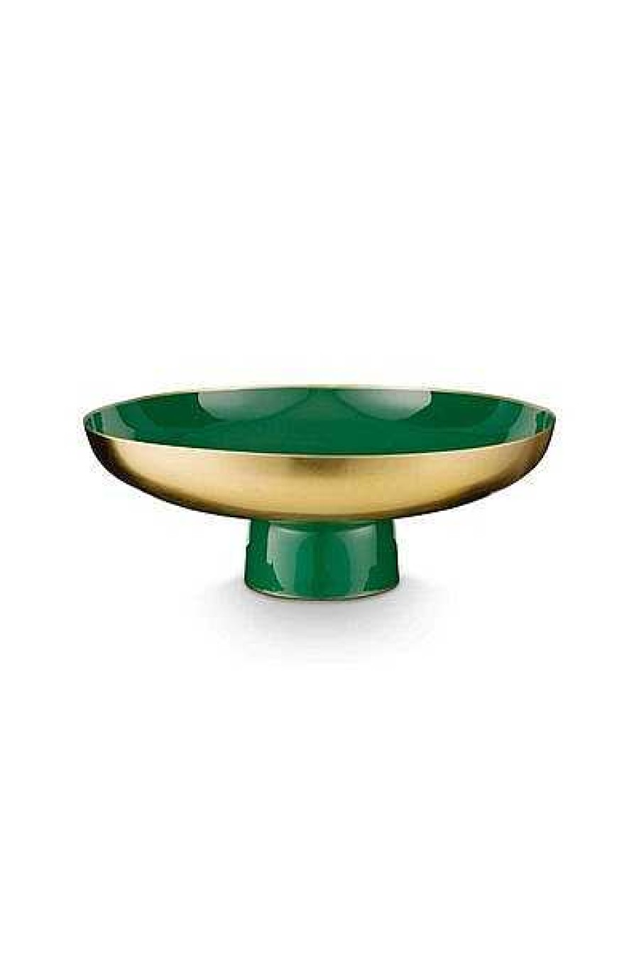 Pip Studio Coupelle Sur Pied Bas En Metal Vert Fonce 12.5Cm Nouveau Maison