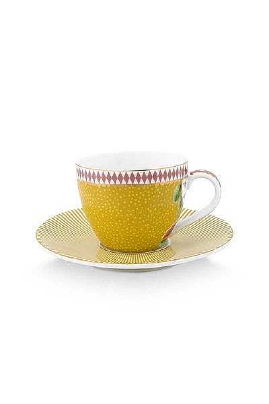 Pip Studio Tasse Et Soucoupe A Expresso La Majorelle En Coloris Jaune Tous Collections