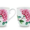 Pip Studio Lot De 2 Tasses De Grande Taille Blushing Birds Blanc Tous Collections