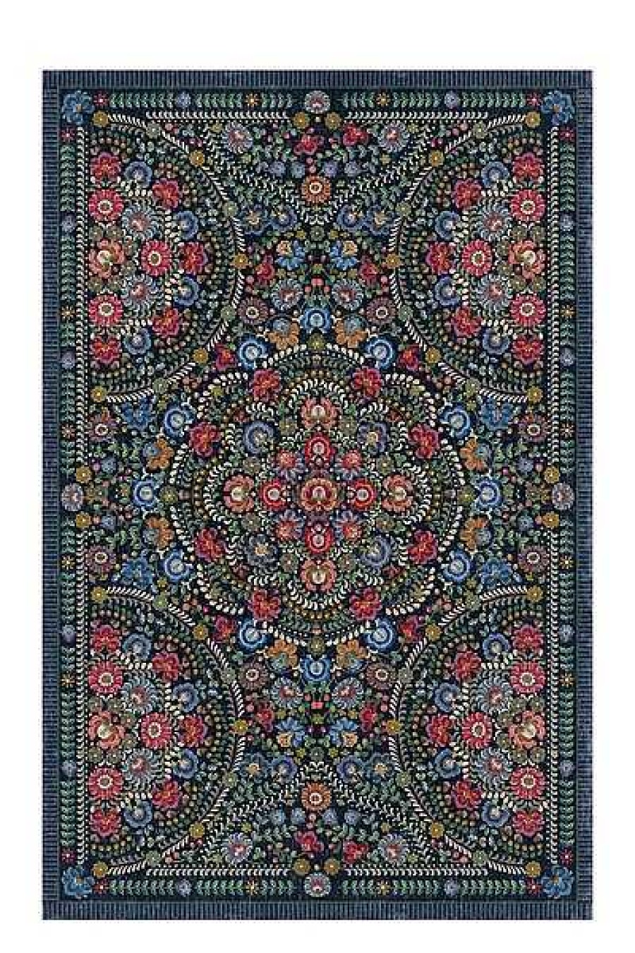 Pip Studio Tapis Il Ricamo By Pip Bleu Fonce Tapis Rectangulaires