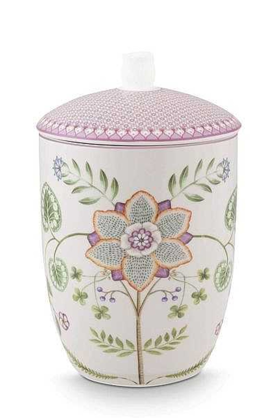 Pip Studio Lily & Lotus Pot De Stockage Lilas Nouveau Art De La Table