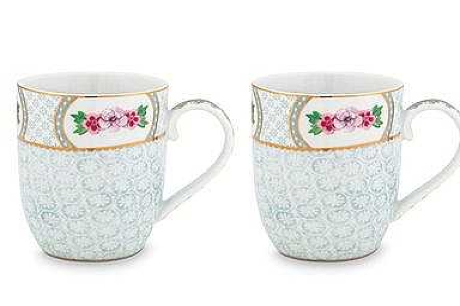 Pip Studio Lot De 2 Tasses De Petits Taille Blushing Birds En Coloris Blanc Tous Collections