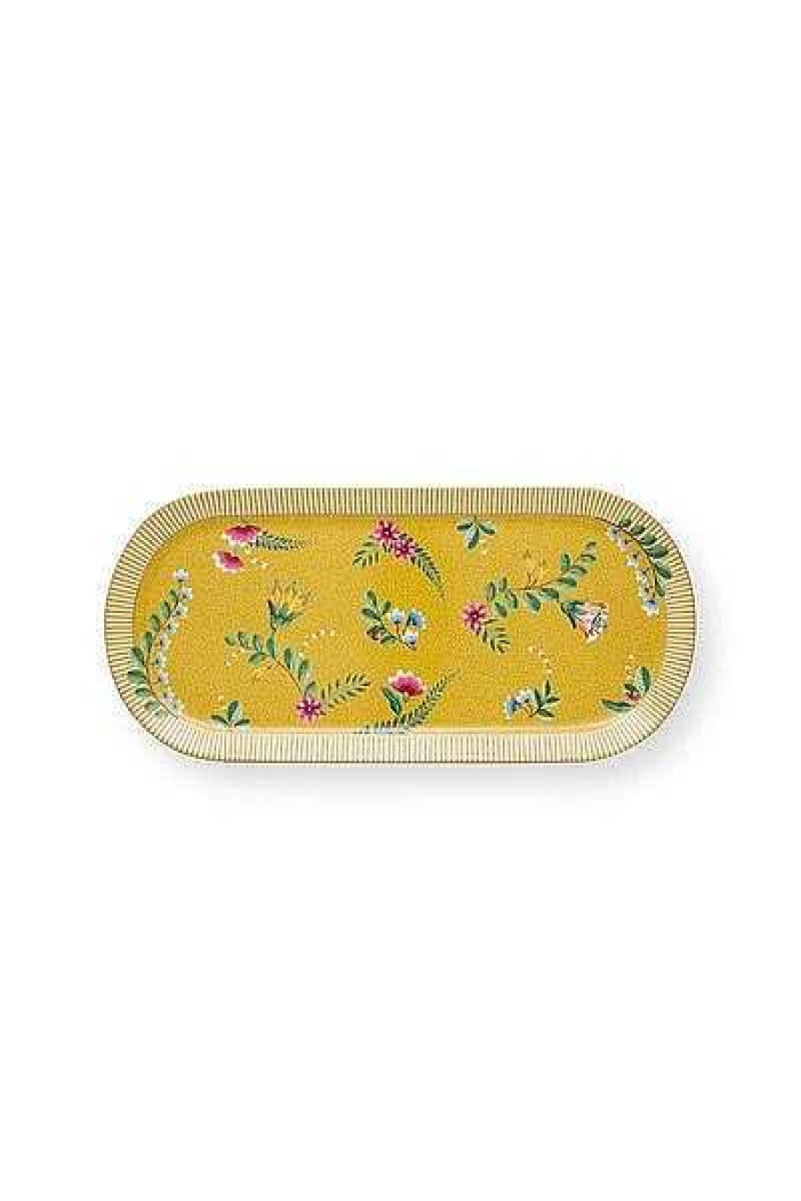 Pip Studio Plateau A Gateaux Rectangulaire La Majorelle En Coloris Jaune Tous Collections