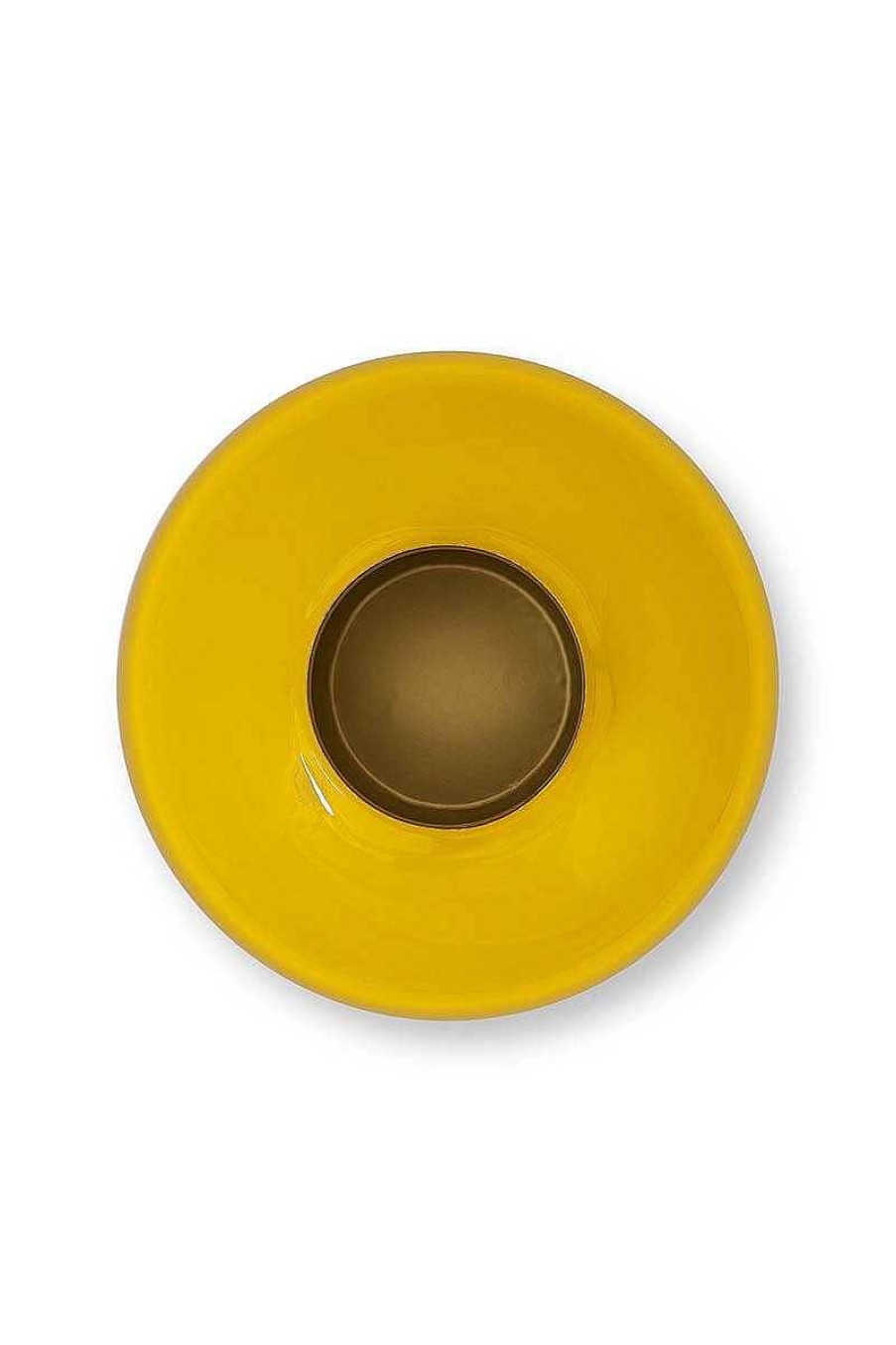 Pip Studio Vase En Metal En Coloris Jaune 32 Cm Maison