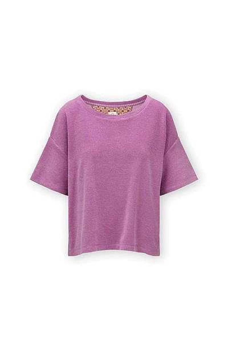 Pip Studio Top A Manches Courtes Petite Sumo Stripe Lilas Nouveau Mode