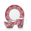 Pip Studio Lot De 3 Articles Pour Le Petit Dejeuner Flower Festival Rose Fonce Tous Collections