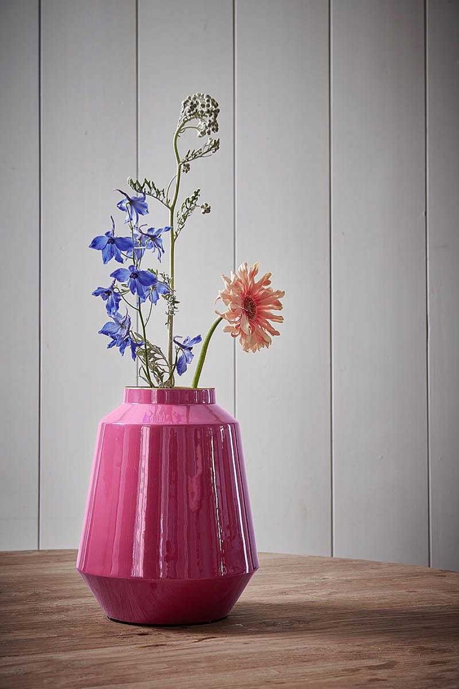 Pip Studio Vase En Metal En Coloris Rose 29 Cm Vases