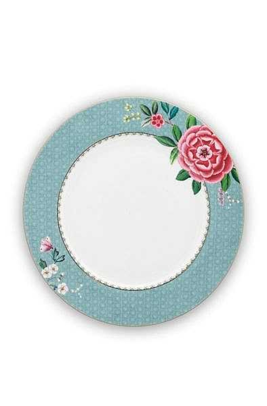 Pip Studio Assiette Plate Blushing Birds En Coloris Bleu 26.5 Cm Tous Collections